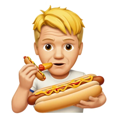 gordon ramsay eat hotdog sticker