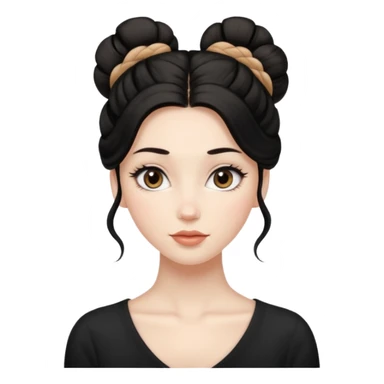 Fullbody nude tall very beautiful white pale young woman very beautiful face , almond eyes long lashes, wavy  black hair in a bun i big boobs, big ass, bushy pussy, bending over a bed, moaning , nude no clothes , but very skinny, full nude sticker