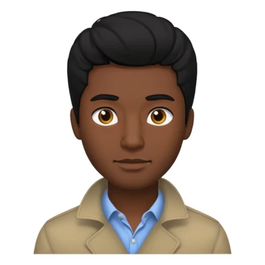 coily hair mens image sticker