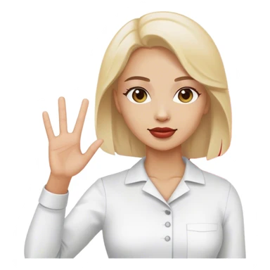 woman waving polish flag sticker