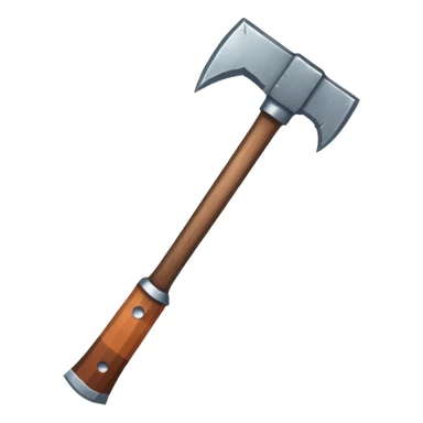 AXE IN THE STYLE OF THE MINECRAFT GAME sticker