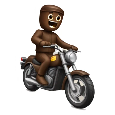 A Chocolate Bar driving a Motorbike sticker