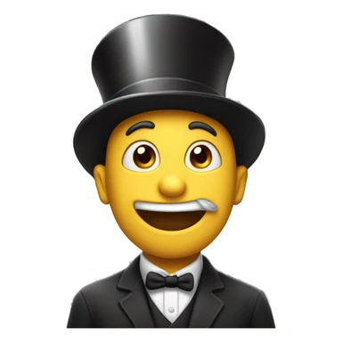 ￼:-)  with top hat￼ sticker