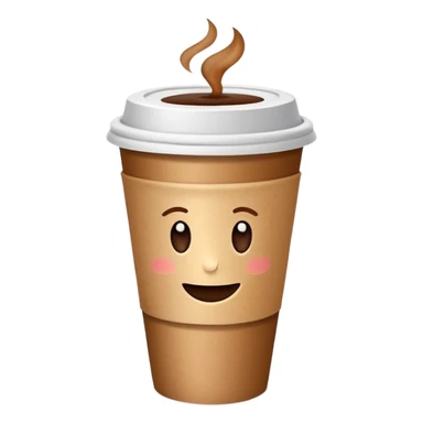 Takeaway coffee sticker