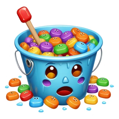 Crying candy because they’ve fallen out of the Halloween bucket  sticker