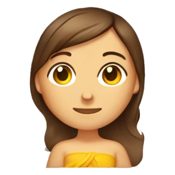 brown hair girl sun tanning on towel sticker