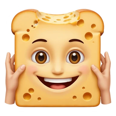 I want an overly excited face that says “I am so excited, I cannot contain. With eyes tightly squeezed together and a big cheesy grin emoji. sticker