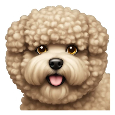 Fat poodle sticker