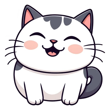 Black and white cat rolling its eyes doing a face palm. sticker