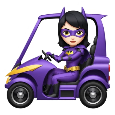 I:16 scale racing sexy fitted Batgirl’s buxom attractively armored midnight-colored tight outfit tv series style dark knight stealthy accurate sporty safe plush deluxe off-road pursuit drifting F1 town car (black hair, riding in seat) rally vehicle  sticker