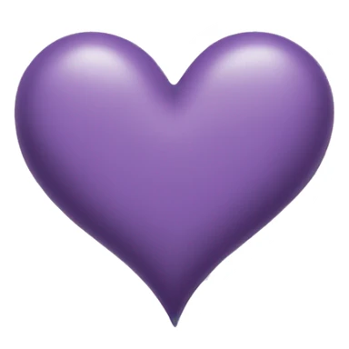 Dusty purple heart sticker