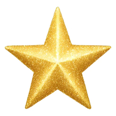 gold sparkle star sticker