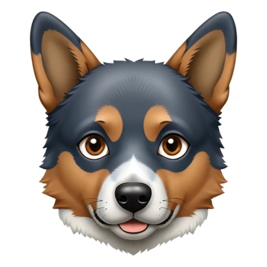 Blue heeler mixed with German shepherd  sticker