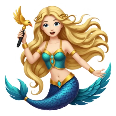 mythical sirens, half bird half woman sticker