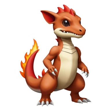 Cubone-Marowak-Charmeleon-Fakémon-creature (full body) sticker