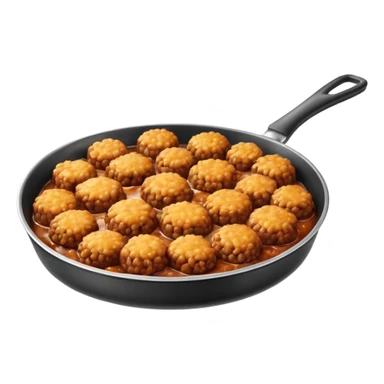 fried minced meat dish object icon, cooked minced meat in a pan, slightly crispy texture, glossy oil shine, 3D cartoon, mobile game icon style, centered, clean background, soft shadow, no text, no watermark
  sticker