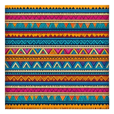 Guatemalan textile pattern sticker