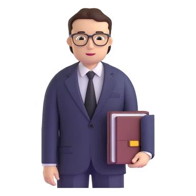 professional lawyer in business suit sticker