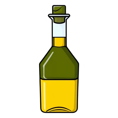 Olive oil bottle, Mediterranean anti-inflammatory ingredient sticker