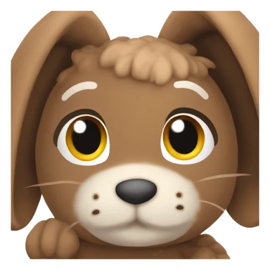 brown jellycat bunny  sticker