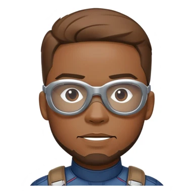 sam wilson with side-whiskers wear safety glasses from  from captain america: civil war sticker
