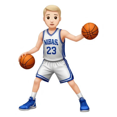 Me playing basketball in nbajersey sticker