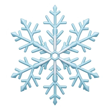 snowflake with different color & pattern sticker