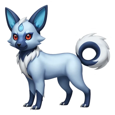 Translucent Magnificent Absol-Zorua-Umbreon-fusion (full body) sticker