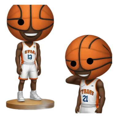 Basketball player sticker