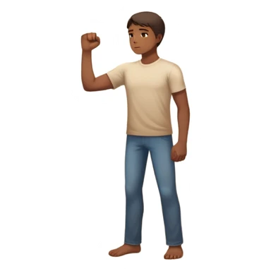 A person stands facing a wall with their hand on it, their shoulders hunched as if weighed down. A glowing, clenched fist of tension sits in their chest. But behind them, a doorway opens—light streaming through. The words "You are free" echo from inside. It’s the moment of  they can choose peace. sticker