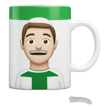 mug with Central Perk sign sticker