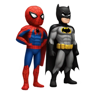 mix spiderman and batman sticker