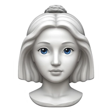Marble style statue of woman face  sticker
