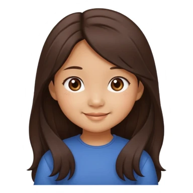 Create 4 cute emoji-style illustrations of a Filipina girl, chibi cartoon style, round face, warm brown skin, long dark hair.
Emoji 1: smiling sweetly with soft eyes.
Emoji 2: blushing shyly, hands near face, kilig expression.
Emoji 3: playful wink with a small heart.
Emoji 4: blowing a kiss. sticker