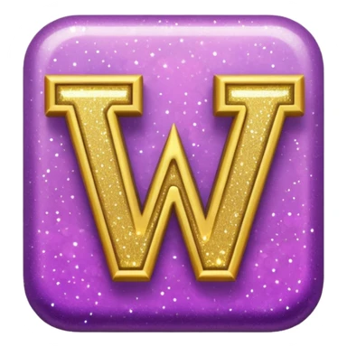 The word wonderful with glitter sticker
