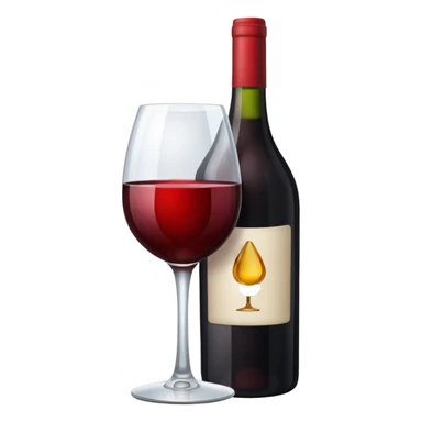 A bottle of wine sticker