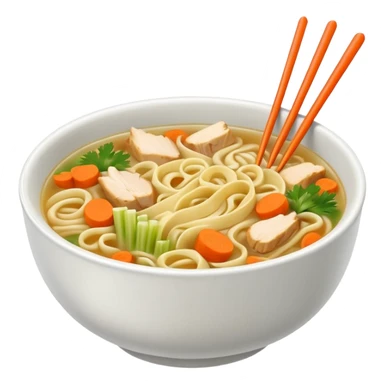 chicken noodles street food style  sticker