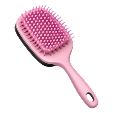 light pink hairbrush apple emoji style variation 4 sticker