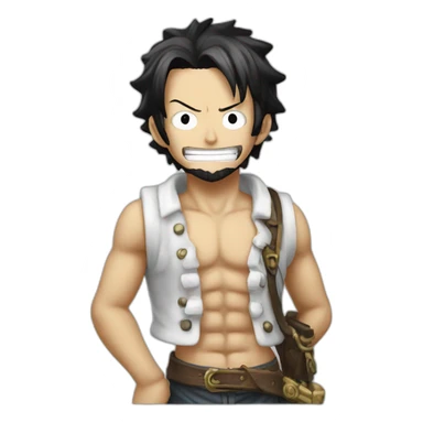 One piece rca  sticker