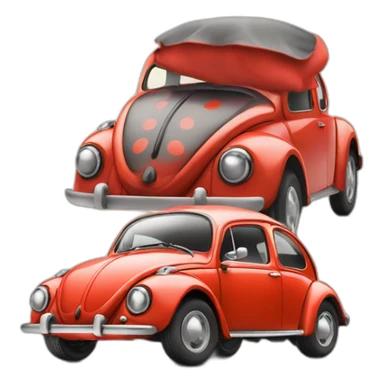 Coccinelle voiture sticker
