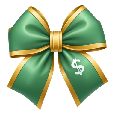 money wrapped in a bow  sticker