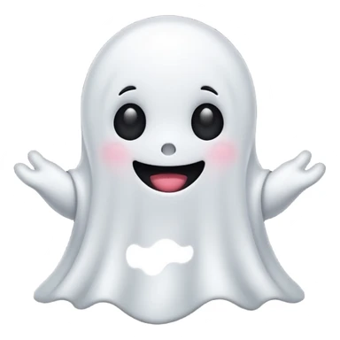 Cute kawaii ghost sticker