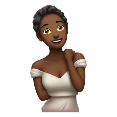Swooning woman in love sticker
