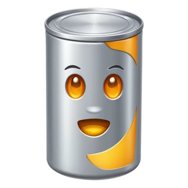 boite de conserve en metal sticker