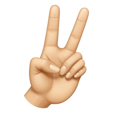 “Emoji-style hand making the letter ‘L’, with the index finger slightly curved. Clean, simple design, smooth shapes, neutral skin tone. White or transparent background, high resolution.” sticker