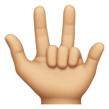 Hand showing by fingers letters “d” and “b” sticker