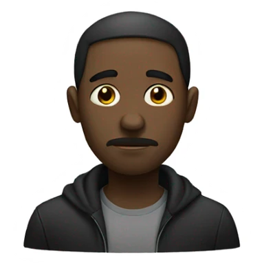 Un homme noire triste  sticker