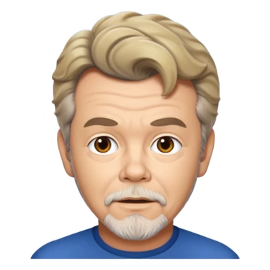 Russ Tamblyn with dark blonde hair sticker