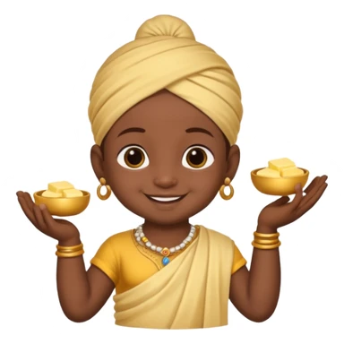 Naughty baby krisna sticker