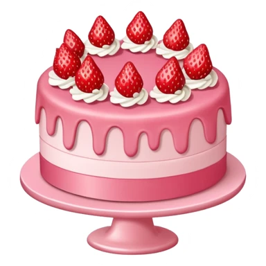 Strawberry themed first birthday sticker